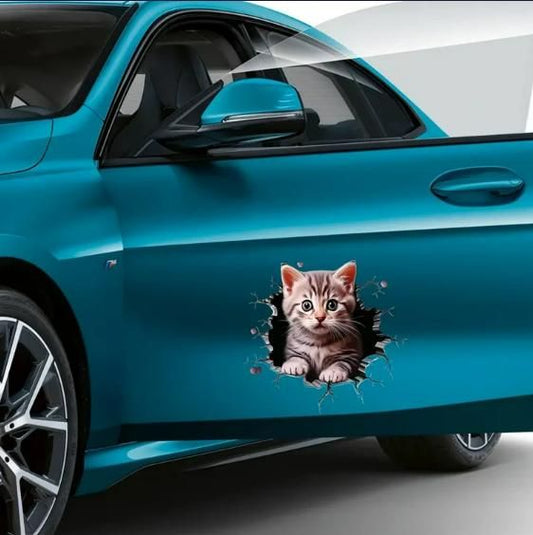 Durable Cat Pattern Car Sticker